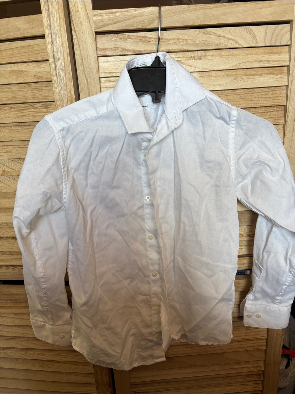 Calvin Klein White Button-Up Boys Dress Shirt 10